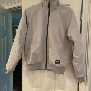 Gray Zip-Up Zhik Aroshell Insulated Waterproof Jacket